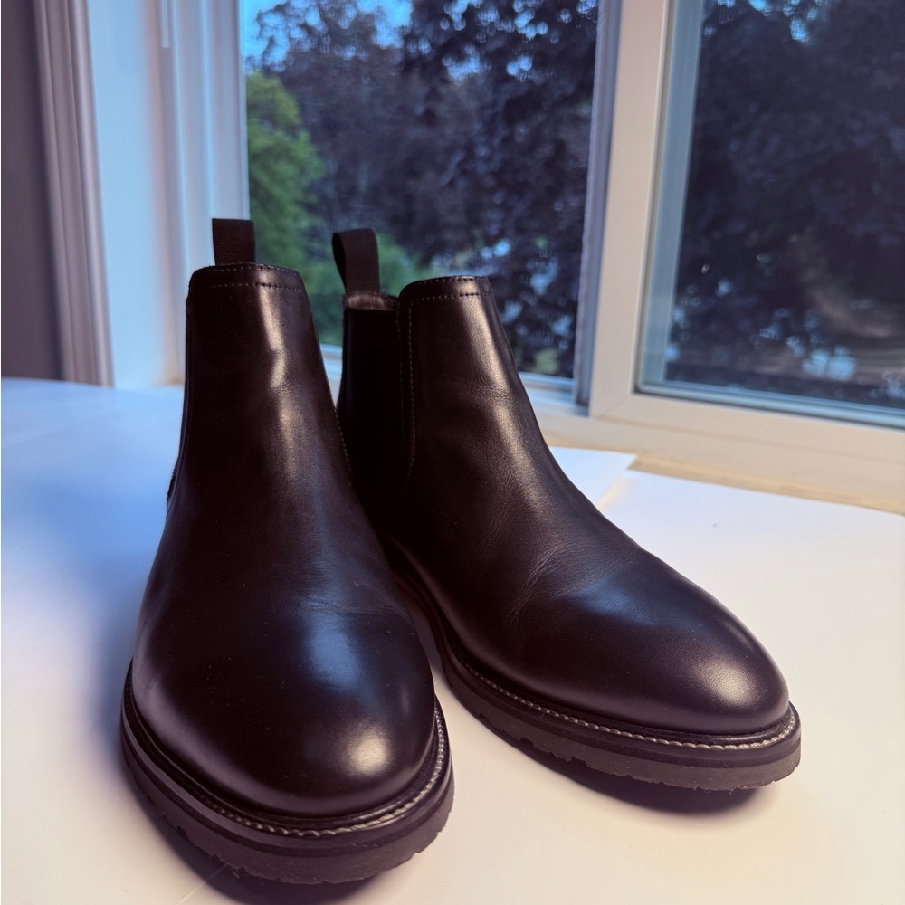 COLE HAAN MENS BLACK BERKSHIRE LUG CHELSEA BOOT SIZE 8 MEDIUM - Picture 5 of 14
